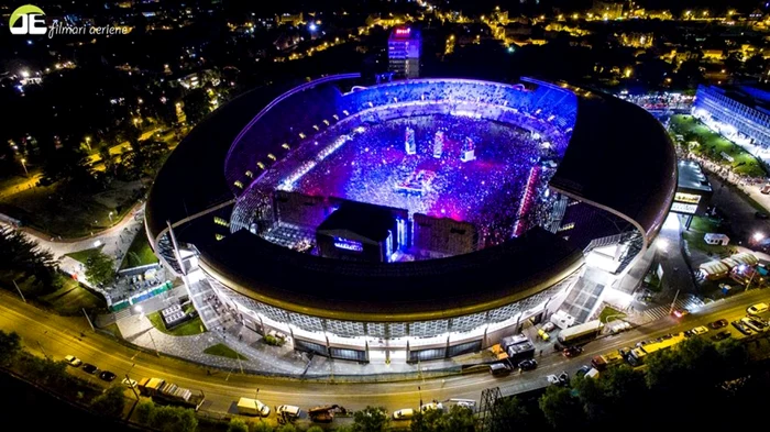 Stadionul Cluj Arena plin FOTO: Facebook, Filmări Aeriene