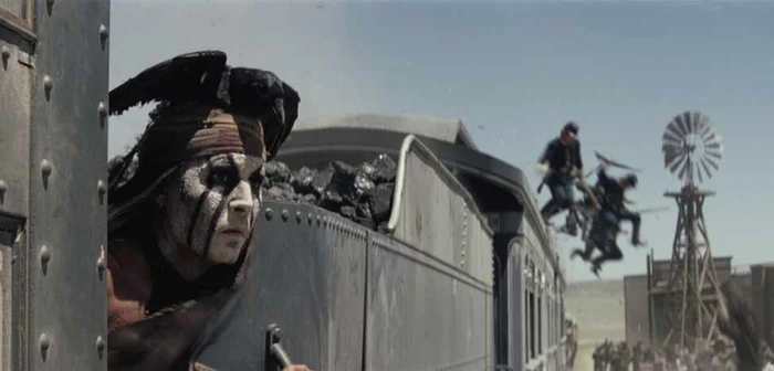 Johnny Depp îl imită pe Buster Keaton în "Legenda Călăreţului singuratic"  FOTO Forum Film