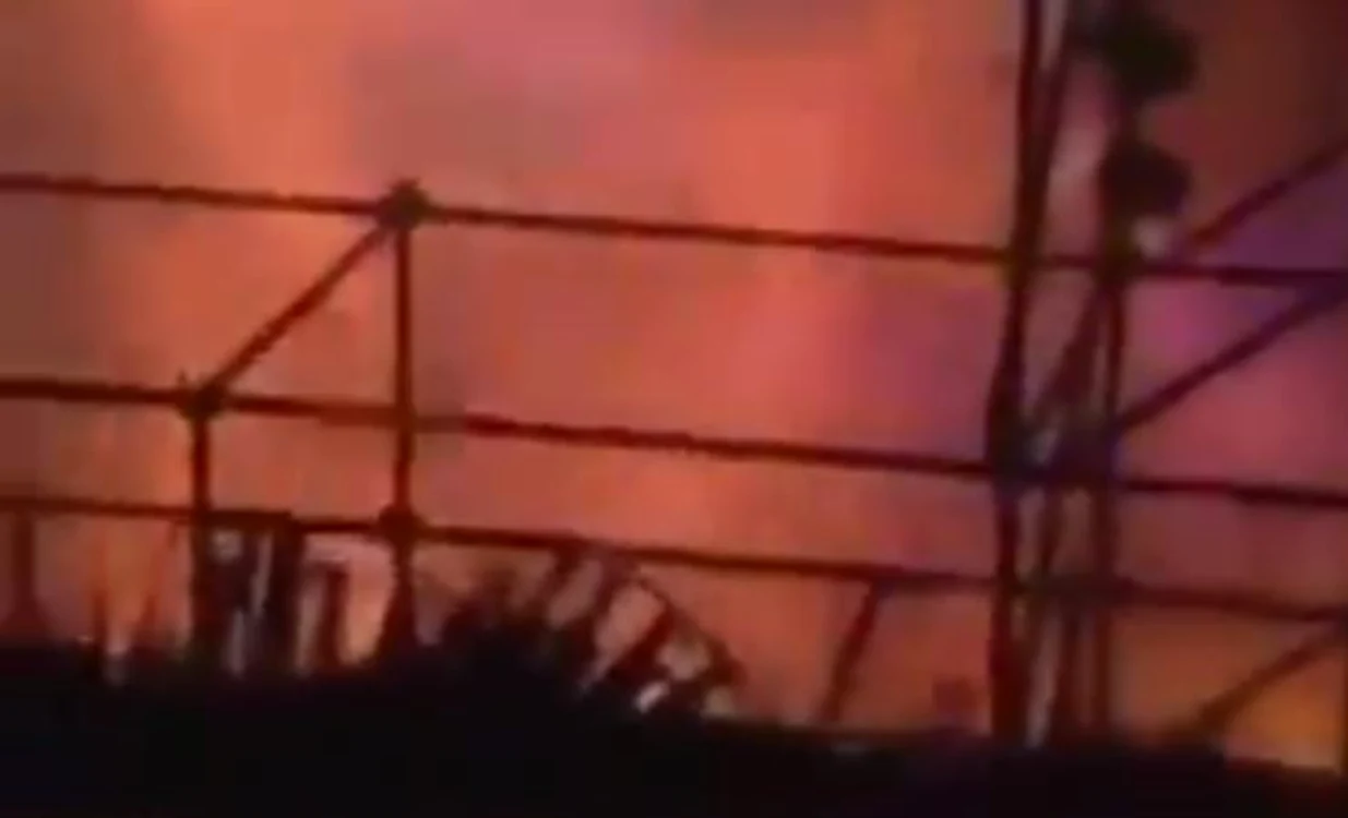 
    Explozia ar fi fost declanșată de pudra coloratăfoto: captură video  