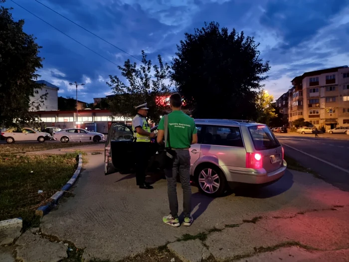 Control în trafic pentru depistarea şoferilor care consumă alcool sau substanţe interzise FOTO IPJ Călăraşi