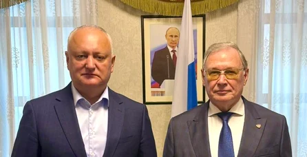 Igor Dodon și Oleg Ozerov au avut o nouă întrevedere. FOTO: Facebook