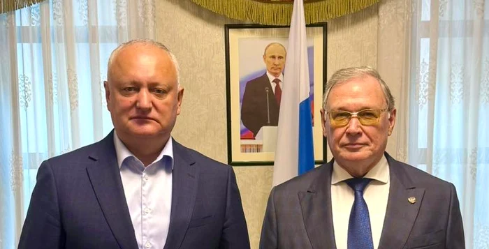 Igor Dodon și Oleg Ozerov au avut o nouă întrevedere. FOTO: Facebook