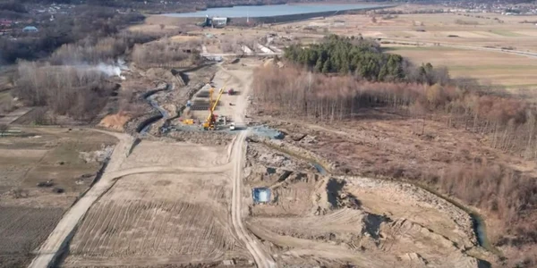 imagini drona tronson 5 autostrada sibiu pitesti merisani
