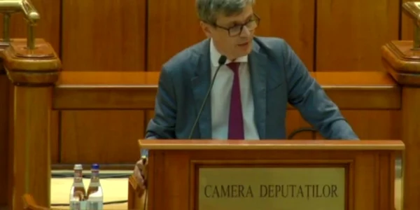 Virgil Popescu in Parlament FOTO Captura Video
