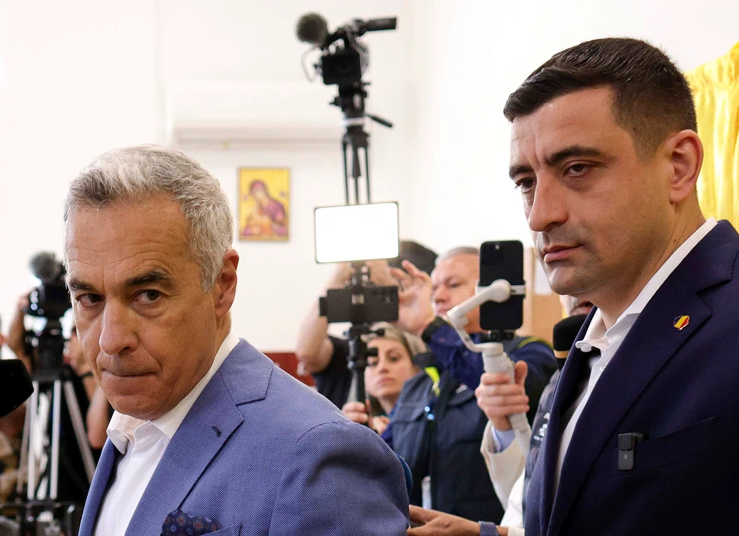 George Simion și Calin Georgescu. FOTO Inquam Photos / Octav Gane