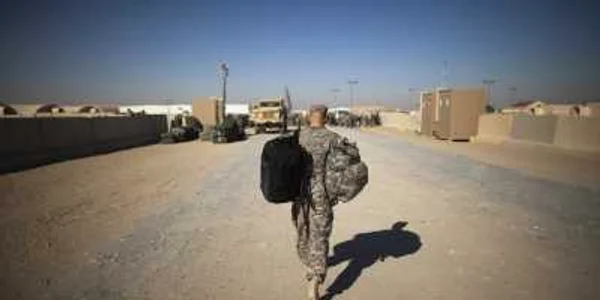 Militar din Divizia 1 Cavalerie ultima unitate americana care s-a retras din Irak