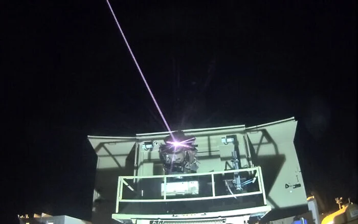 Sistemul de apărare aeriană bazat pe laser „Iron Beam” FOTO: Defense Ministry