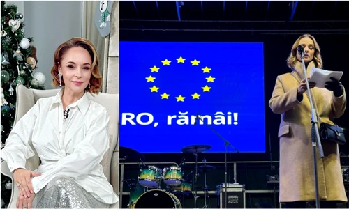 Andreea Marin la protestul pro democrație jpg