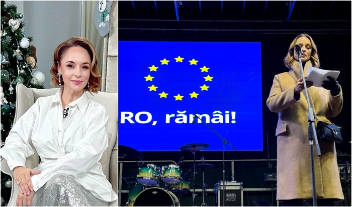 Andreea Marin la protestul pro democrație jpg