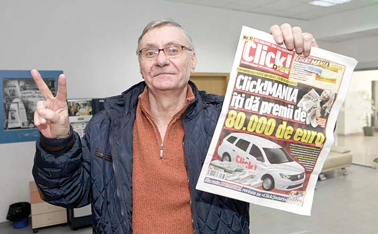 Ioan Ciornei  a câştigat 300 de lei cu Click!