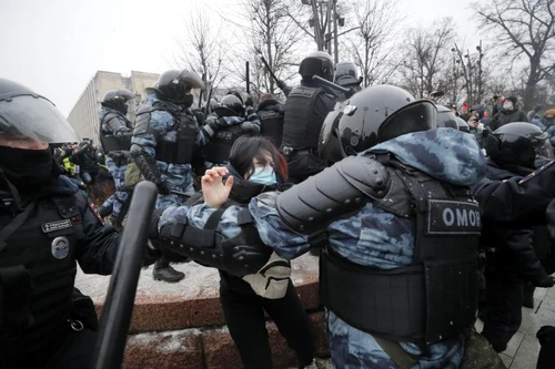 Protest susţinere Alexei Navalnîi - Rusia / 23 ian 2021 / FOTO EPA - EFE