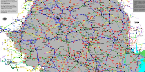 Harta calitatii drumurilor din Romania