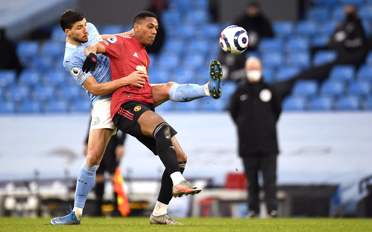 Anthony Martial a făcut un joc remarcabil contra lui CityFoto: EPA-EFE