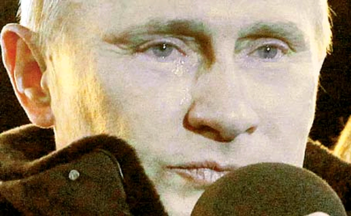 Putin a pus lacrimile pe seama vântului  p Foto: afp
