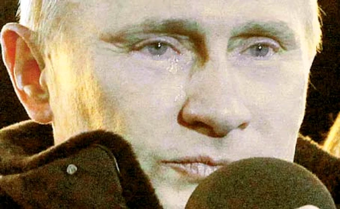 Putin a pus lacrimile pe seama vântului p Foto: afp