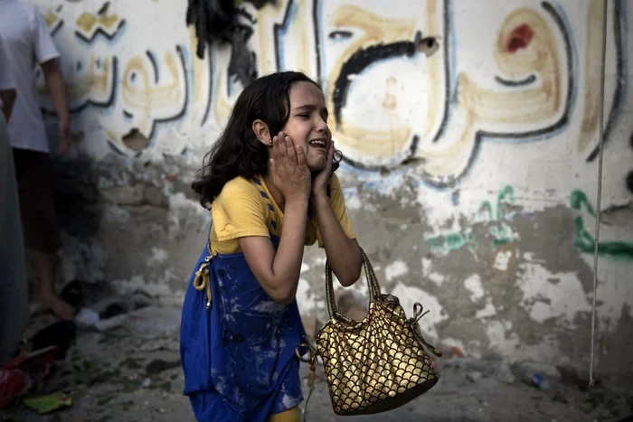 Fetiță palestiniană din Gaza. Foto: Arhiva Adevărul