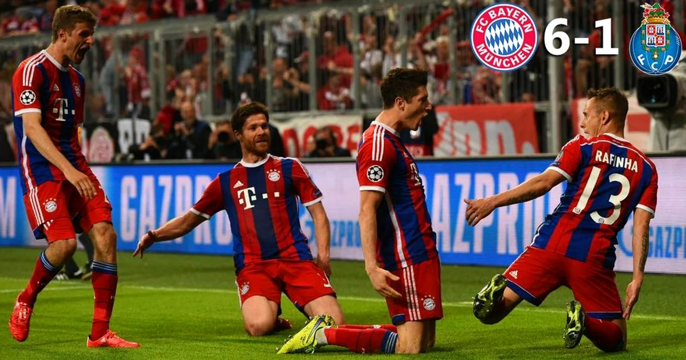 Rezultate Champions League: Bayern a dat 5 goluri în prima reprizăFoto Twitter