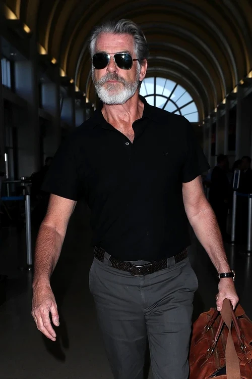 Pierce Brosnan sports a Grizzly GQ look at LAX jpeg