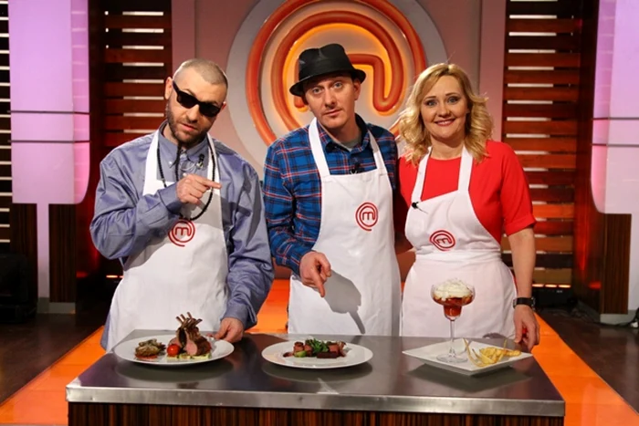 Pacha Man, Don Baxter şi Elena Lasconi sunt cei trei finalişti ai emisiunii „MasterChef - proba celebrităţii“ FOTO Pro TV