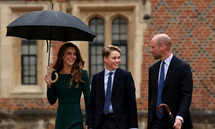 Prințesa Kate și Prințul William l au condus pe Prințul George la Colegiul Eton GettyImages 2293659569 jpg
