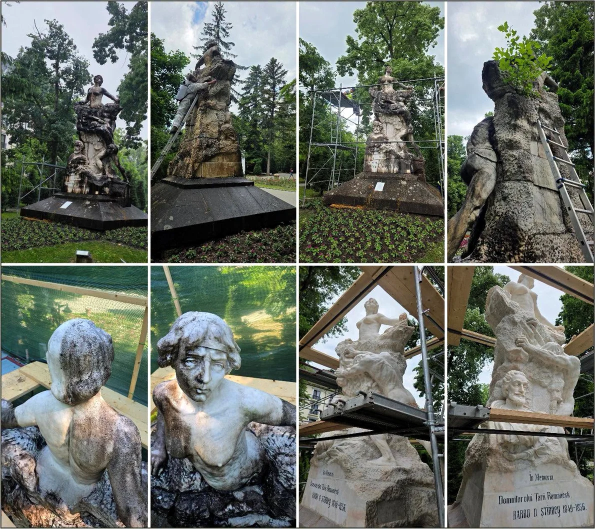 Monumentul domnitorului Barbu Dimitrie Știrbei din Parcul Zăvoi (© Primăria Municipiului Râmnicu Vâlcea)