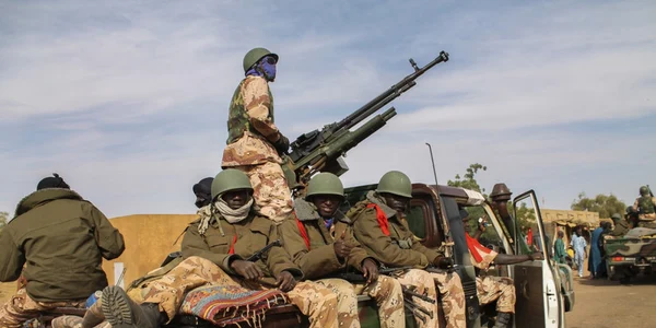 Fortele armate maliene in Gossi FOTO EPA-EFE