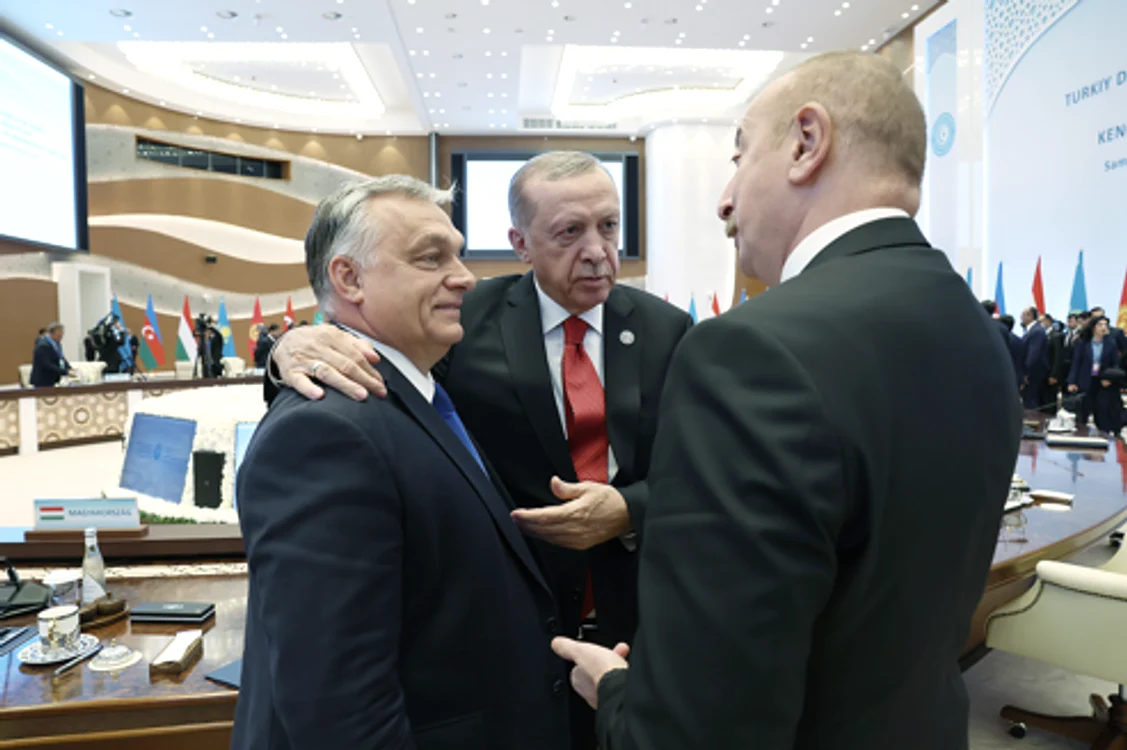 Viktor Orban, Recep Erdogan și Ilham Aliyev. Sursa: Twitter, AK Parti