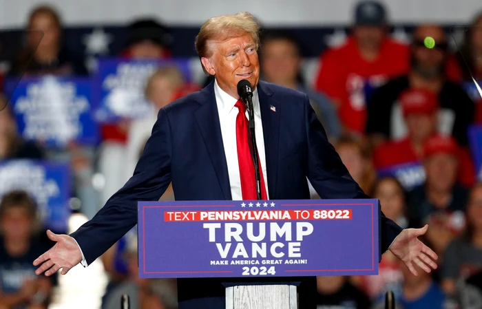 Donald Trump, în campanie în statul Pennsylvania FOTO EPA-EFE