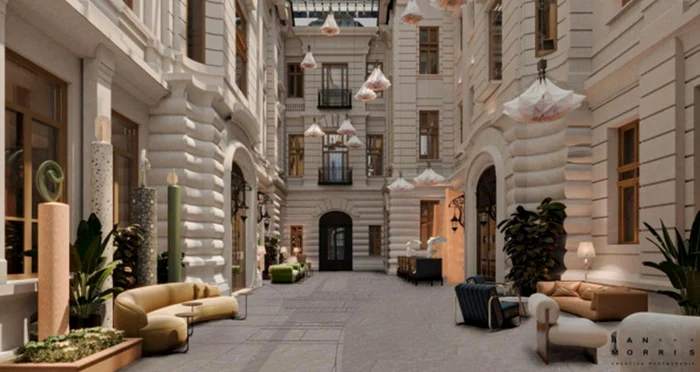 Palatul BCR va fi transformat într-un hotel de lux. Foto: Facebook/Nicușor Dan