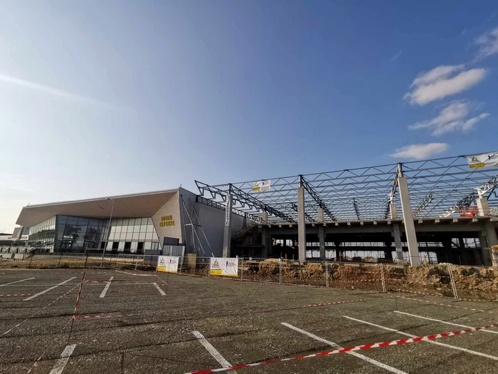 Construcția noului terminal al Aeroportului Timișoara FOTO Ștefan Both