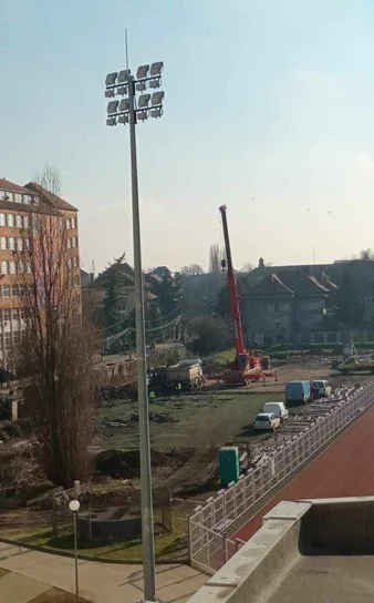 Au început lucrările pe stadionul "Știința" din Timișoara FOTO Ștefan Both
