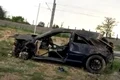 Mașina condusă de Ciprian Tofan, un Audi A3 tunat, a fost distrusă în accident jpeg