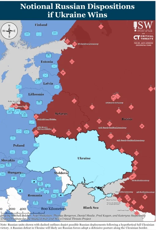 Harta ISW cu potentiale trupe ruse la granita cu Romania jpg