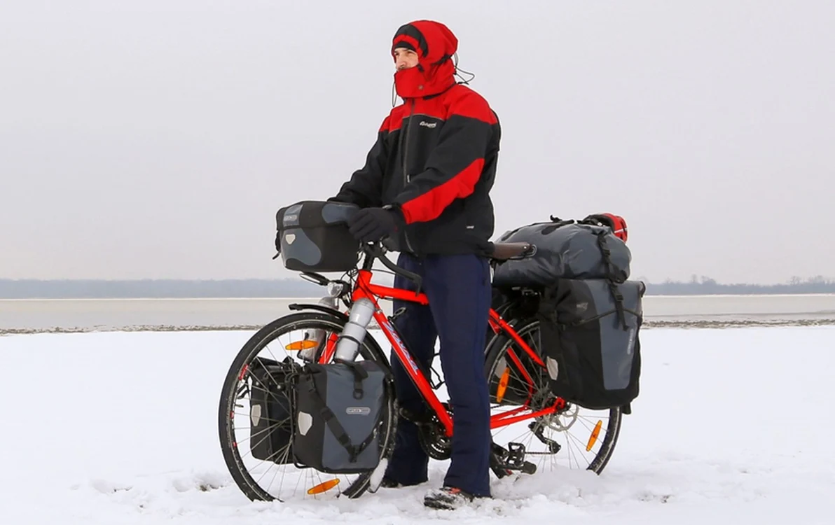 Iulian Mircea, pe bicicleta lui credincioasă FOTO Arhiva personală