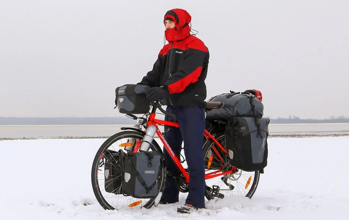 Iulian Mircea, pe bicicleta lui credincioasă FOTO Arhiva personală