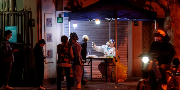 Testare COVID in China FOTO EPA EFE jpg