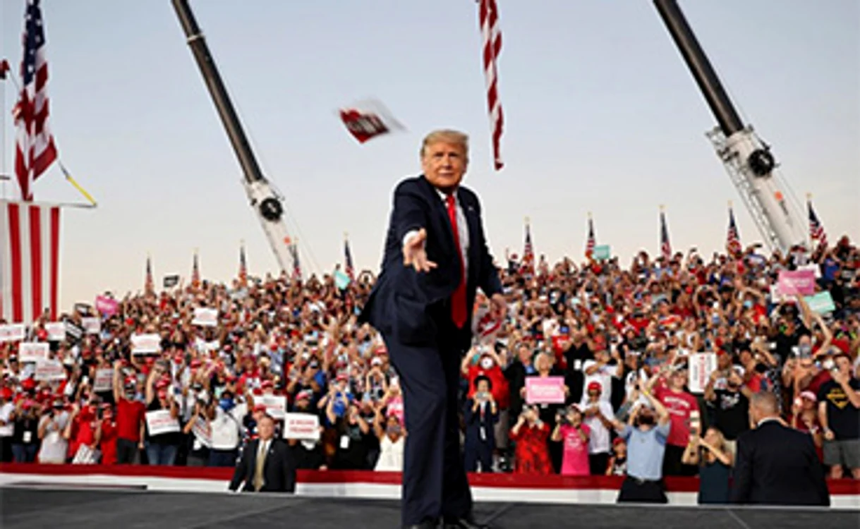 
    Trump se află în plin turneu electoral național  