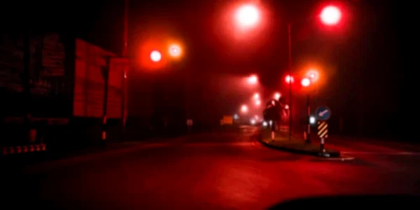 un oras din danemarca inlocuieste iluminatul stradal clasic cu lumini rosii pentru protejarea faunei FOTO X/@realivany