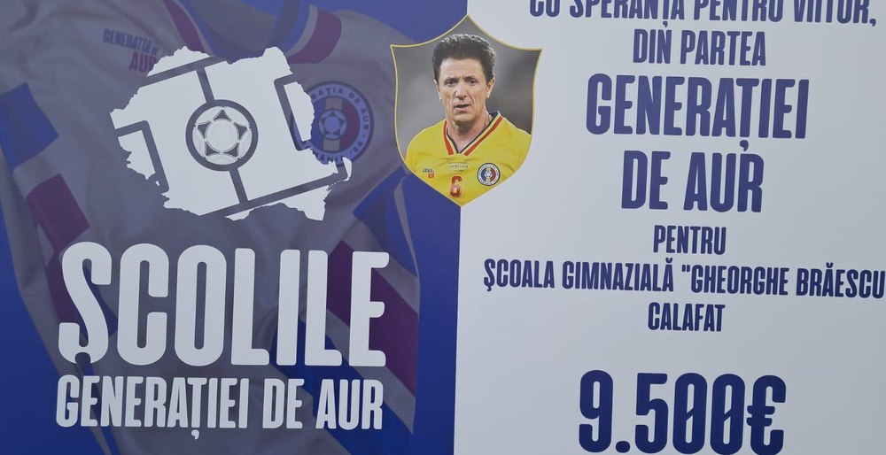 Banii Generației de Aur și Gică Popescu la evenimentul caritabil pentru școli | sursa foto: Adevarul