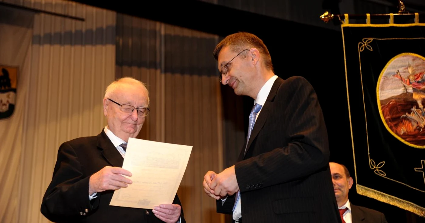 Hainz Gunther Hush decorat de şvabii bănăţeni la Ulm FOTO Ştefan Both