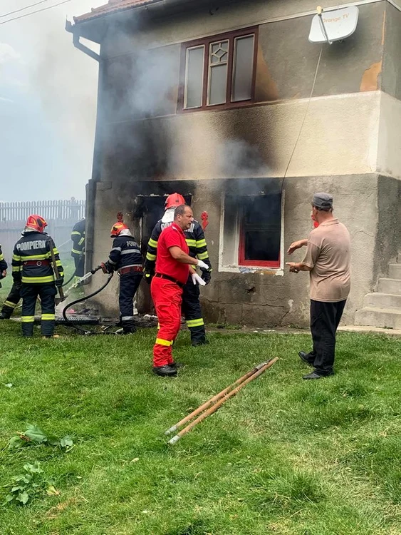 
    Camera unde s-a produs explozia butelieiFoto: ISU Harghita  