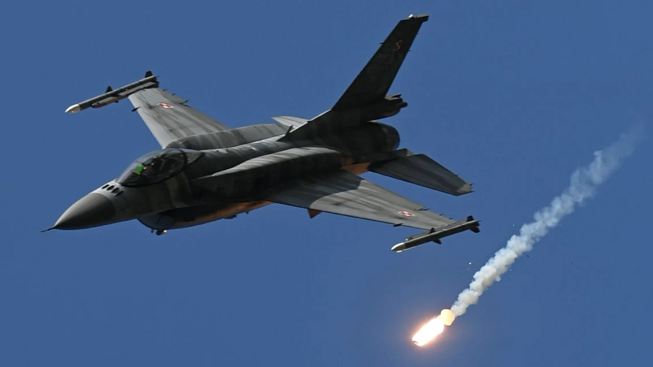 Drona a fost doborâtă de un pilot de F-16. FOTO: X