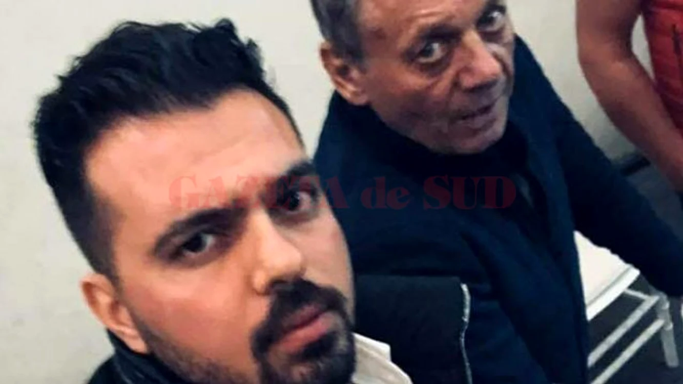 Ilie Balaci s-a fotografiat alături de un prietenFoto: Gazeta de Sud