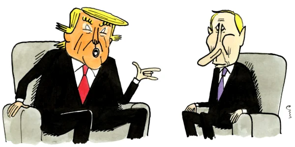 Trump Putin caricatură  FOTO Cratooning for peace jpg
