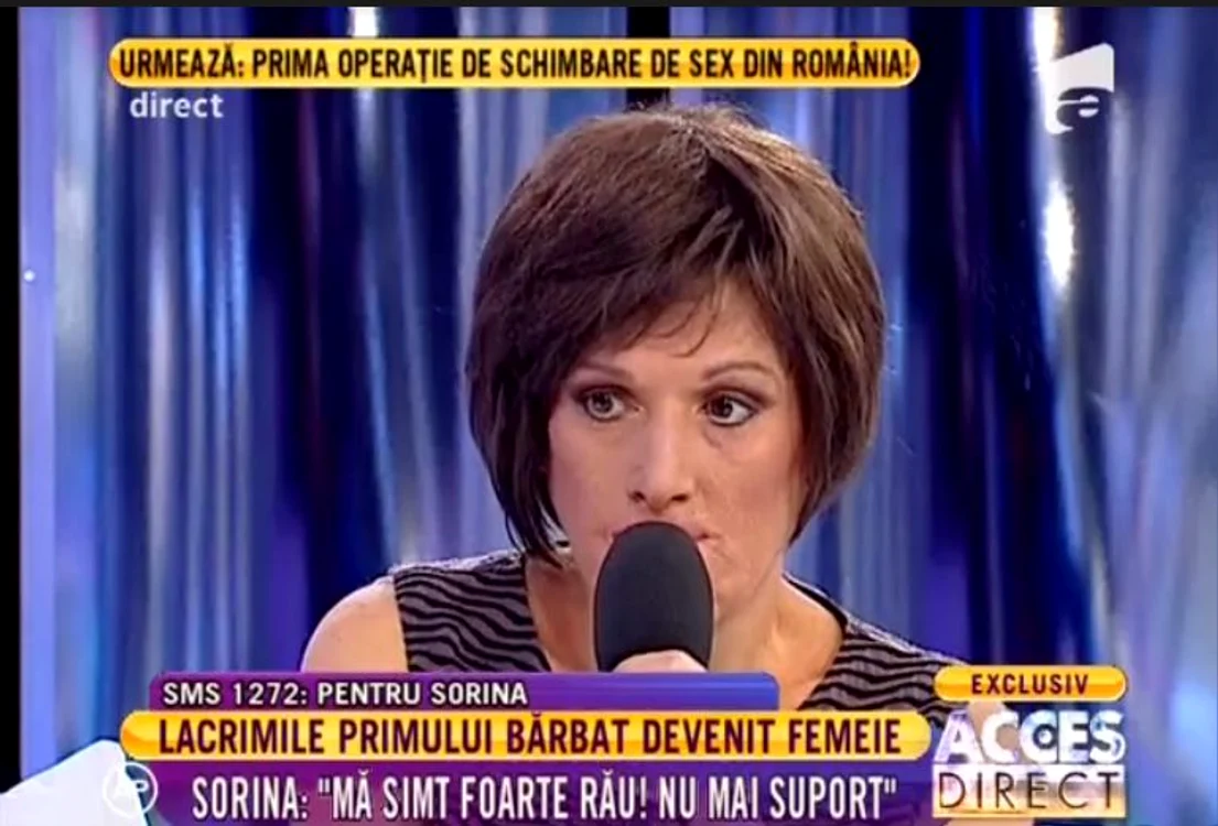 Sorina a acceptat să-şi facă prima operaţie de schimbare de sex din România
