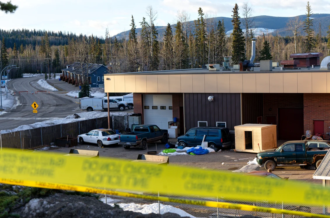 Atacul armat a avut loc la școala secundară Tumbler Ridge Canada. FOTO Profimedia 
