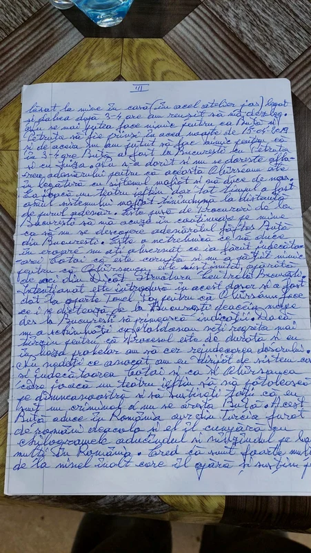 Scrisoarea lui Gheorghe Dincă are 10 pagini