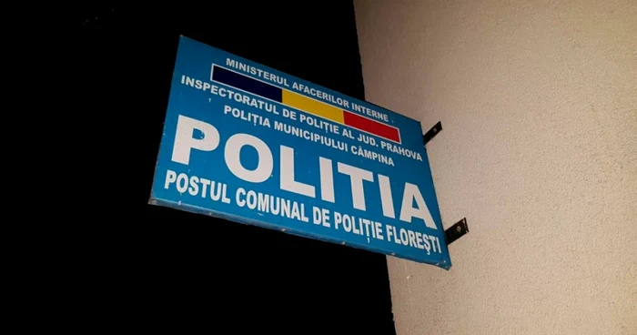 Ofiţerul a fost găsit plin de sânge, marţi noaptea, în faţa sediului Poliţiei din comuna Floreşti