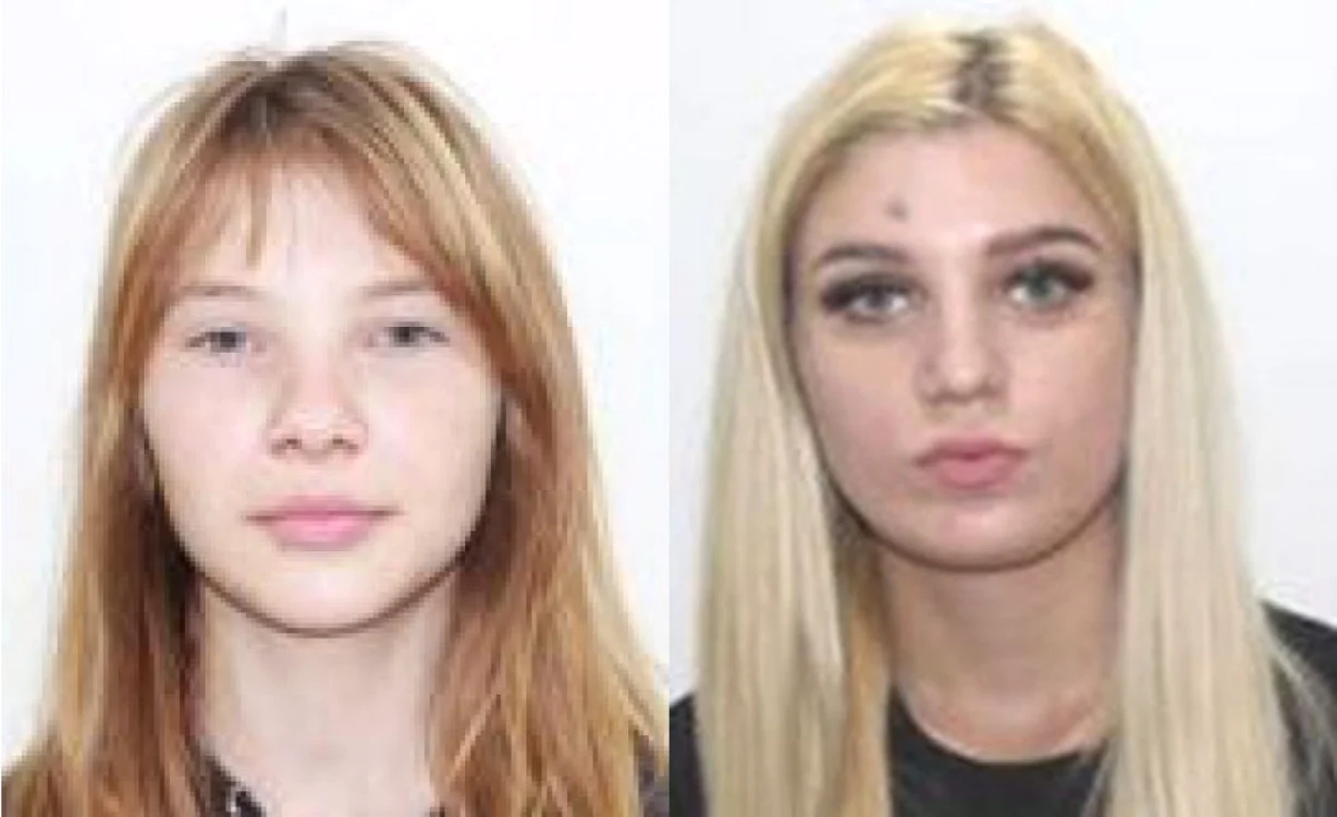 Tudose Mariana (stânga) şi Pirlea Iulia FOTO IPJ Brăila