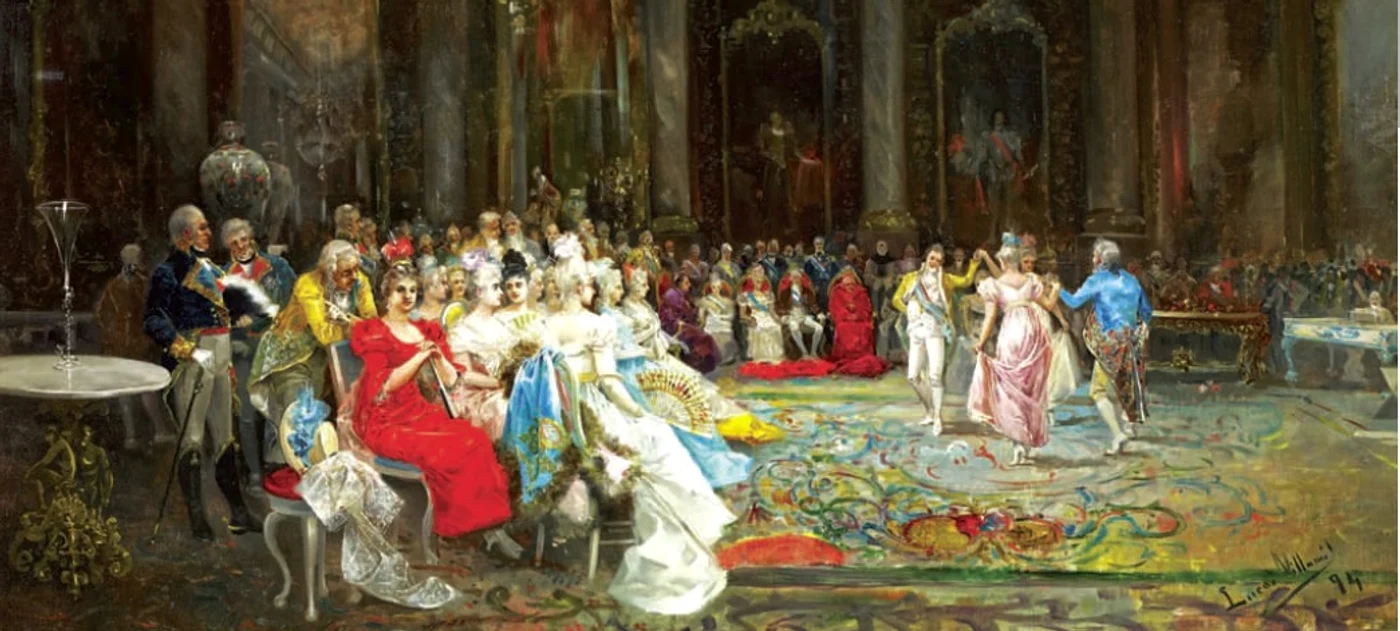 Dans la Palat – pictură de Eugenio Lucas Villaamil,  aflată în colecţia muzeului de artă Carmen Thyssen din oraşul spaniol Málaga